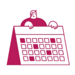 man holding a calendar